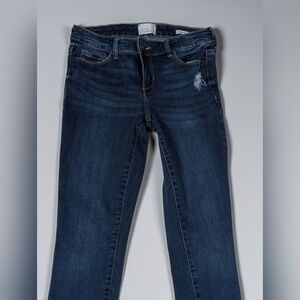 👖 True Craft Mid-Rise Skinny Jeans | Distressed Dark Wash Stretch Denim NWOT